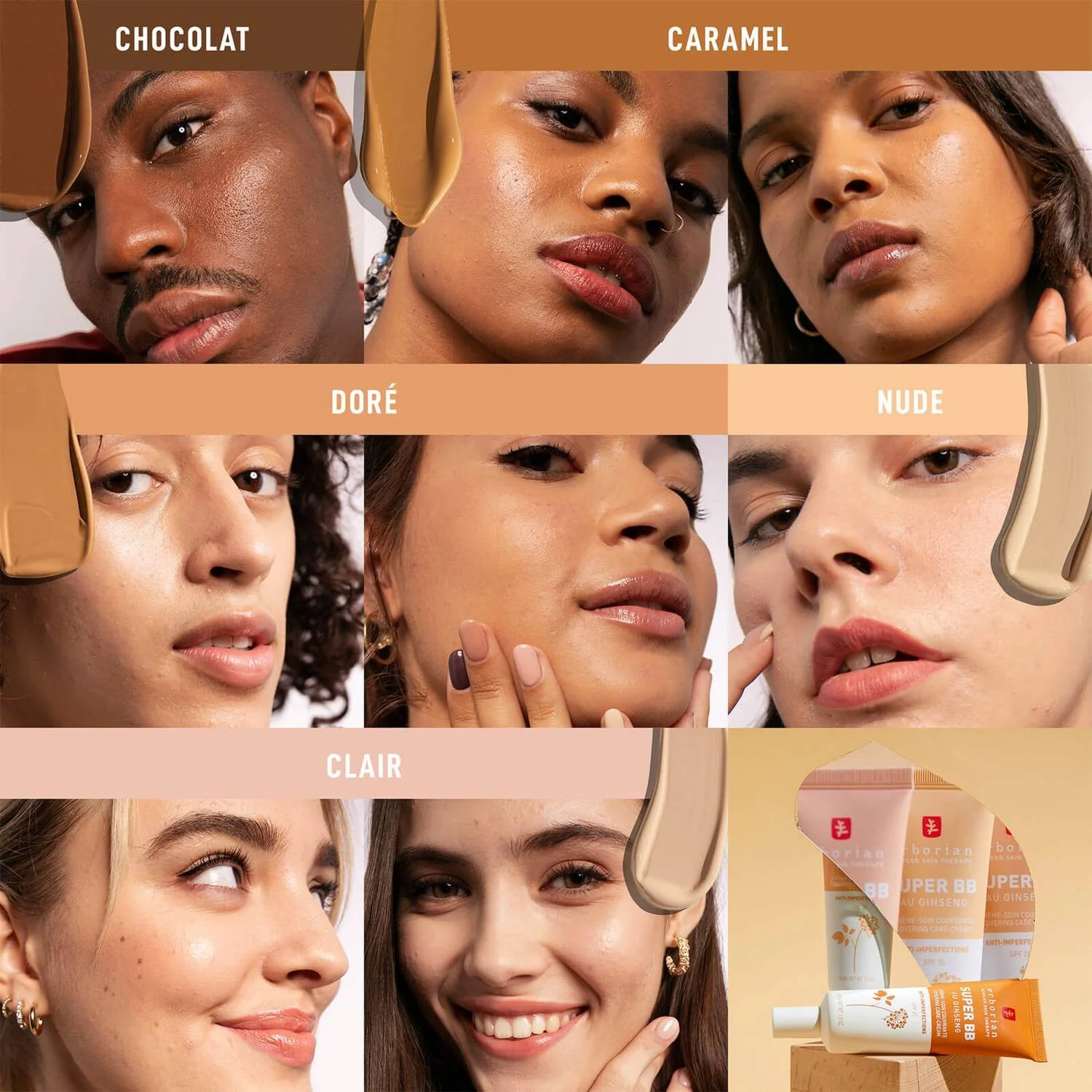 Erborian Super BB Cream NUDE - Base de maquillaje correctora FPS20 de 40 ml - Image 5