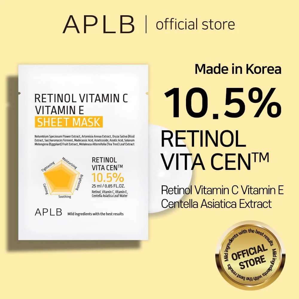 APLB Retinol vitamin C vitamin E sheet mask 25 ml - Image 2