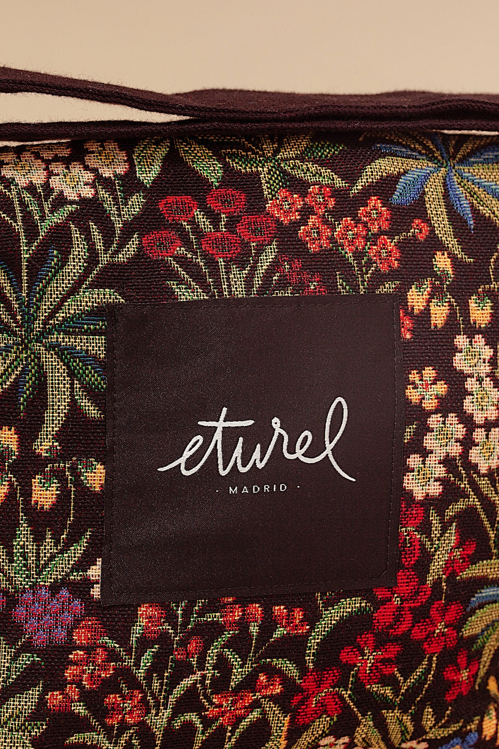 Eturel Bolso bandolera tejido jacquard margaritas - Image 5