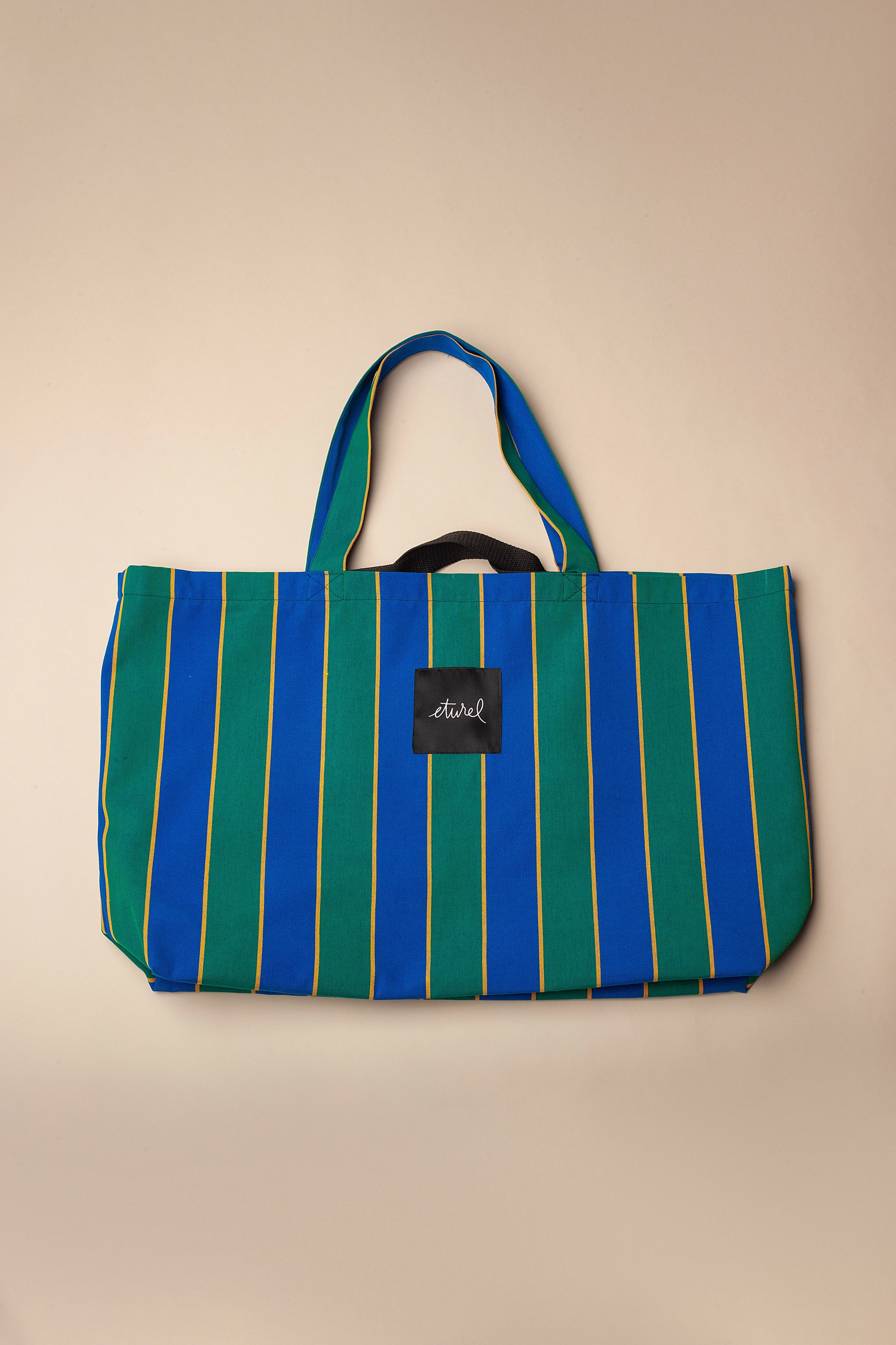Eturel Bolso shopper maxi lona toldo rayas - Image 4