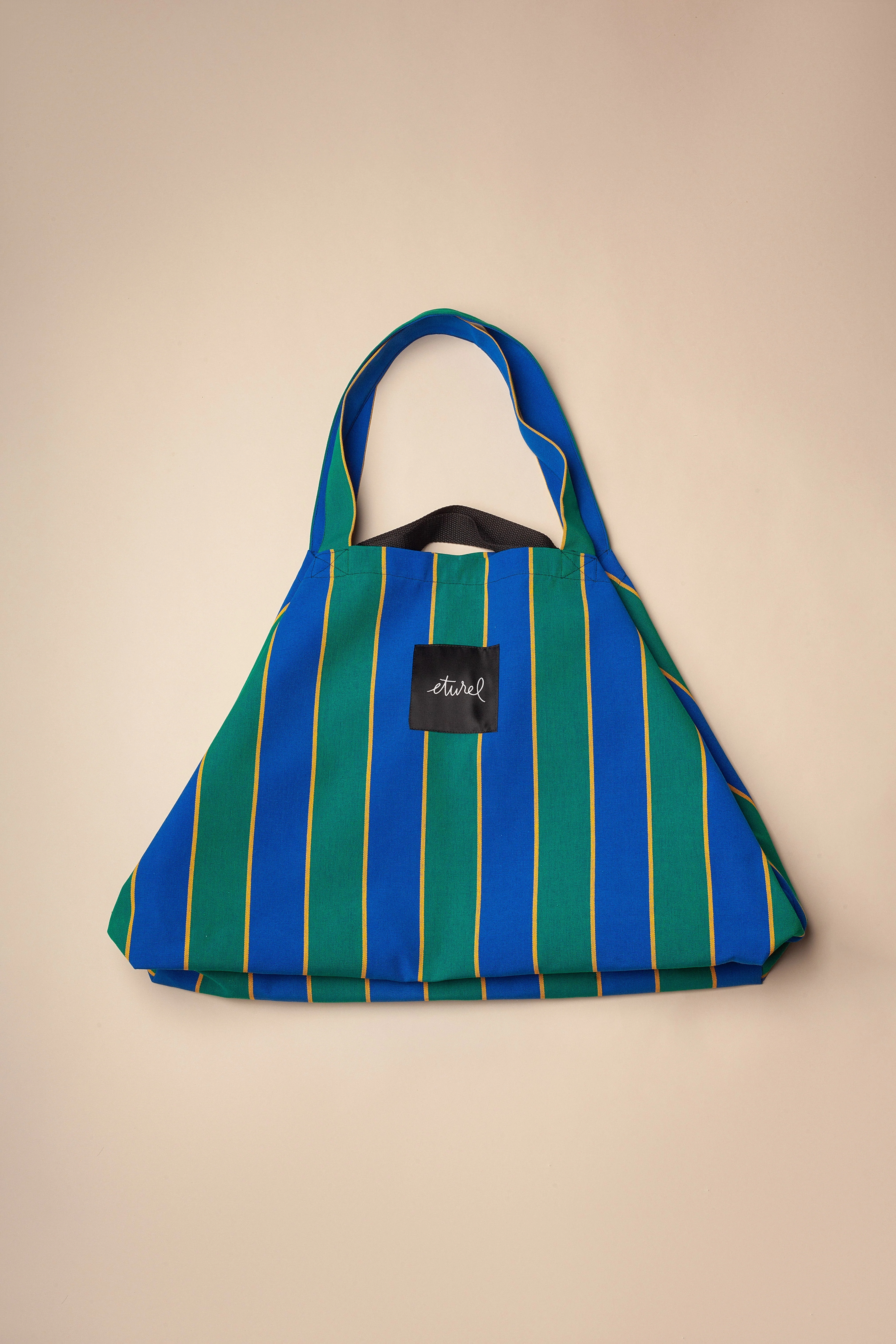 Eturel Bolso shopper maxi lona toldo rayas - Image 5