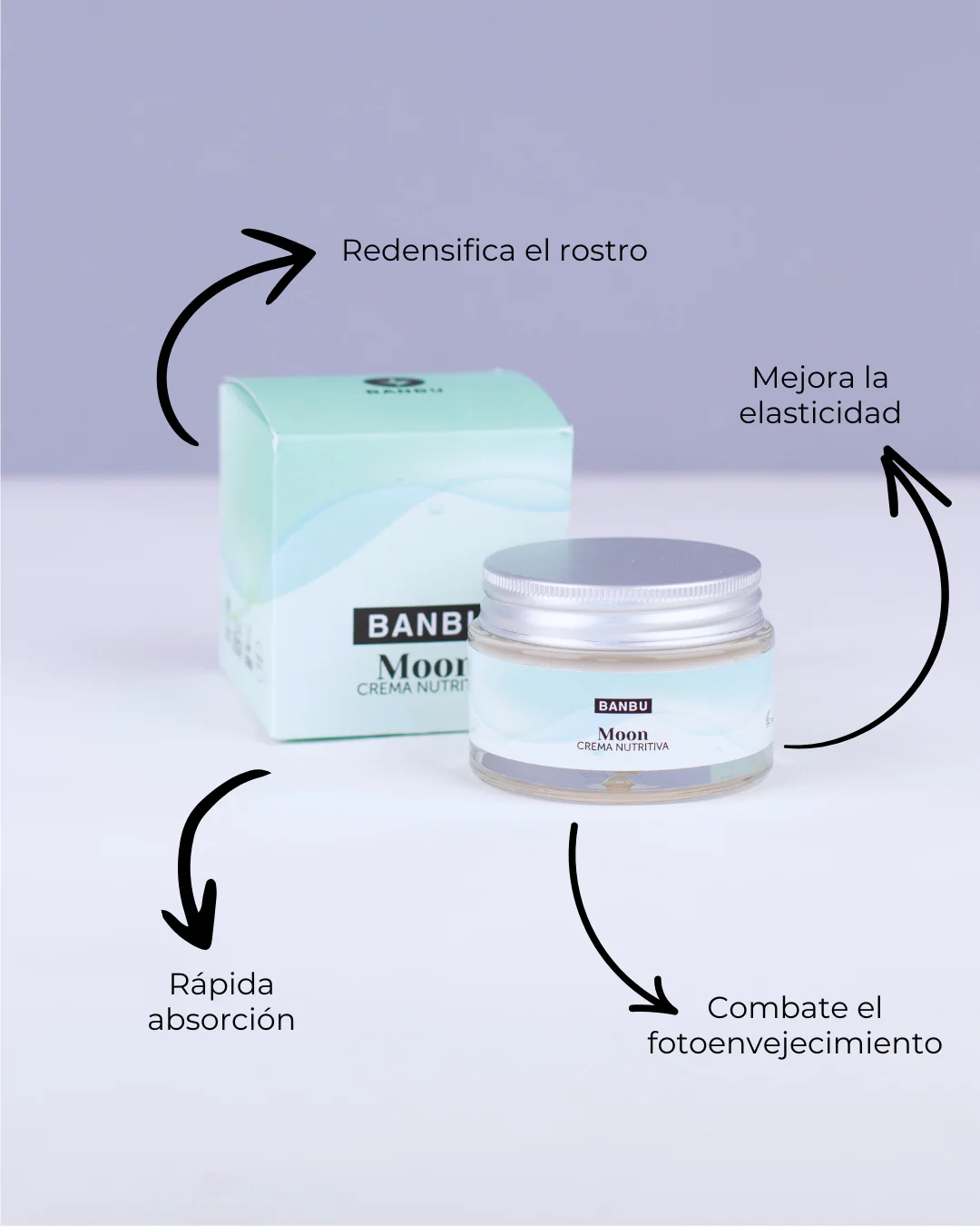 Banbu Crema facial nutritiva Well Aging Moon 50 ml - Image 5