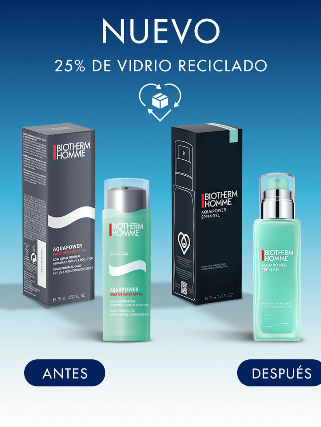 Biotherm Homme Aquapower SPF14 Gel - Image 5