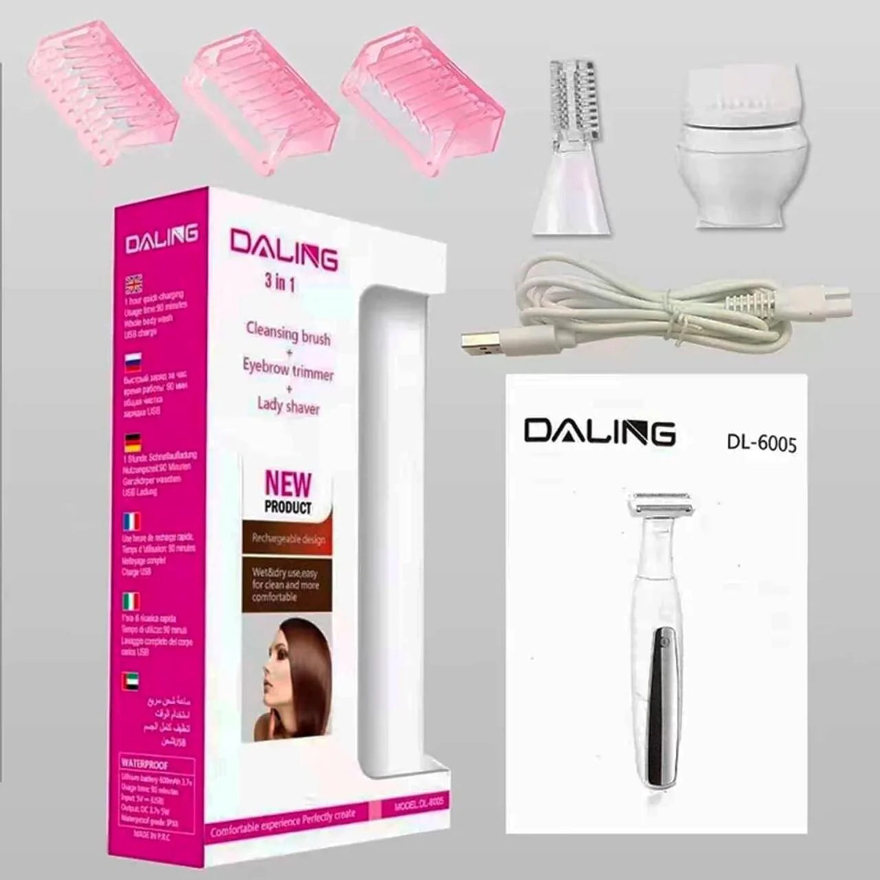 Daling Depiladora Recortadora Corporal 3 en 1 - Image 2