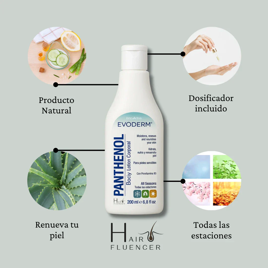 Hairfluencer Evoderm Panthenol loción corporal 200 ml - Image 2