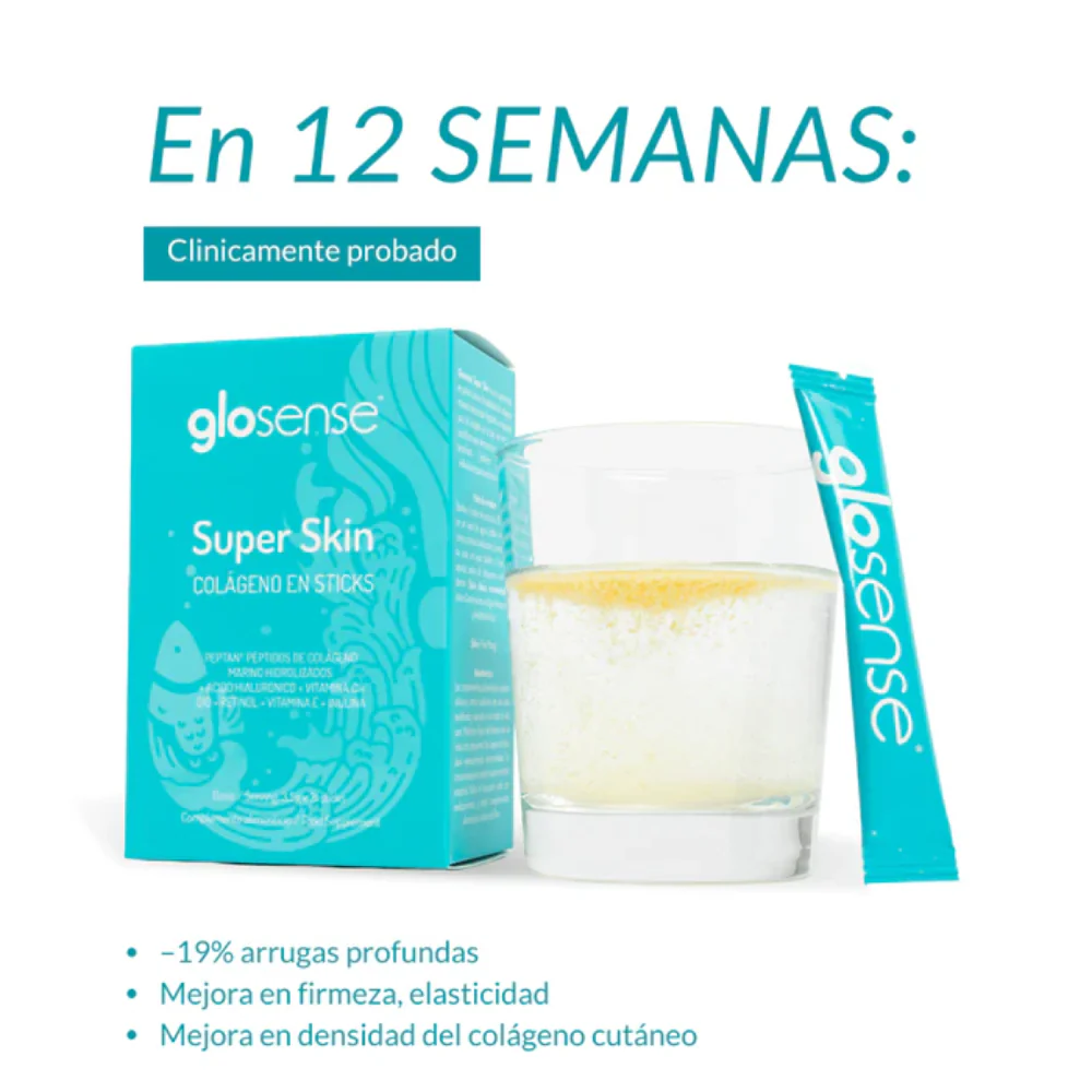 Glo910 Super Skin Sticks de Colágeno Marino Natural Antioxidante 21 sticks - Image 3