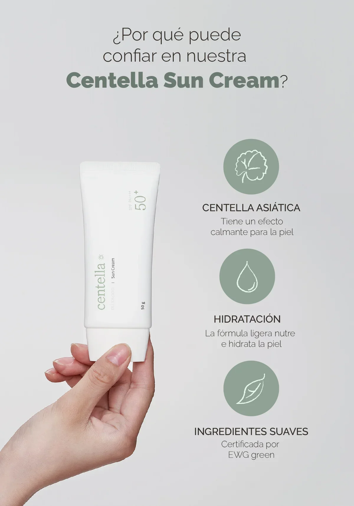 Mixsoon Centella Sun Cream SPF50+ - Image 6