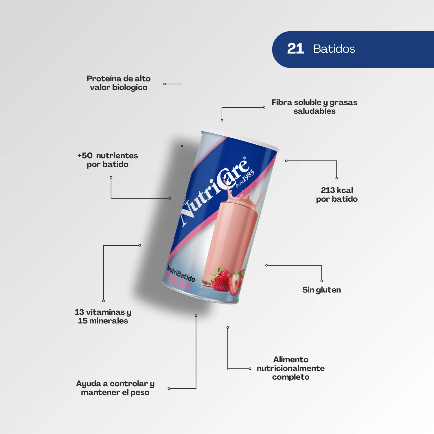 Nutricare Batido de Fresa - Image 2