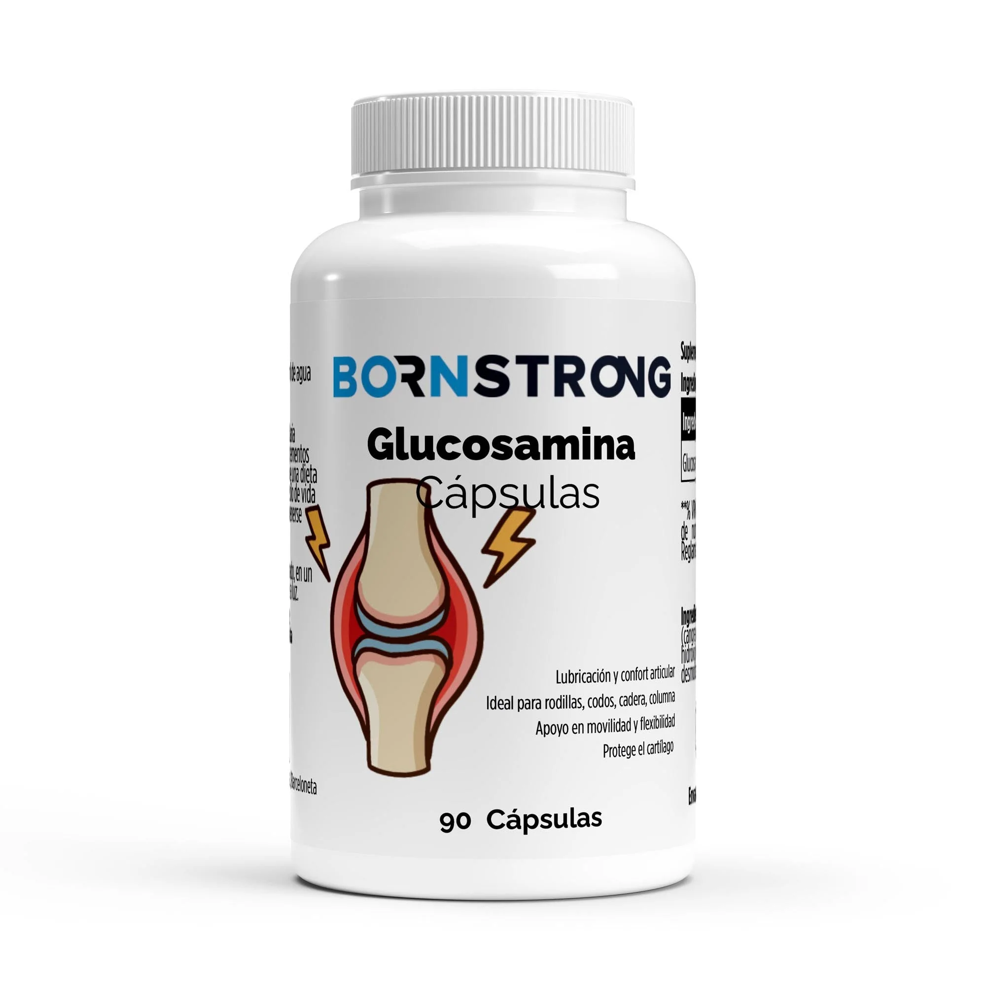 Bornstrong Glucosamina 500 mg 90 cápsulas