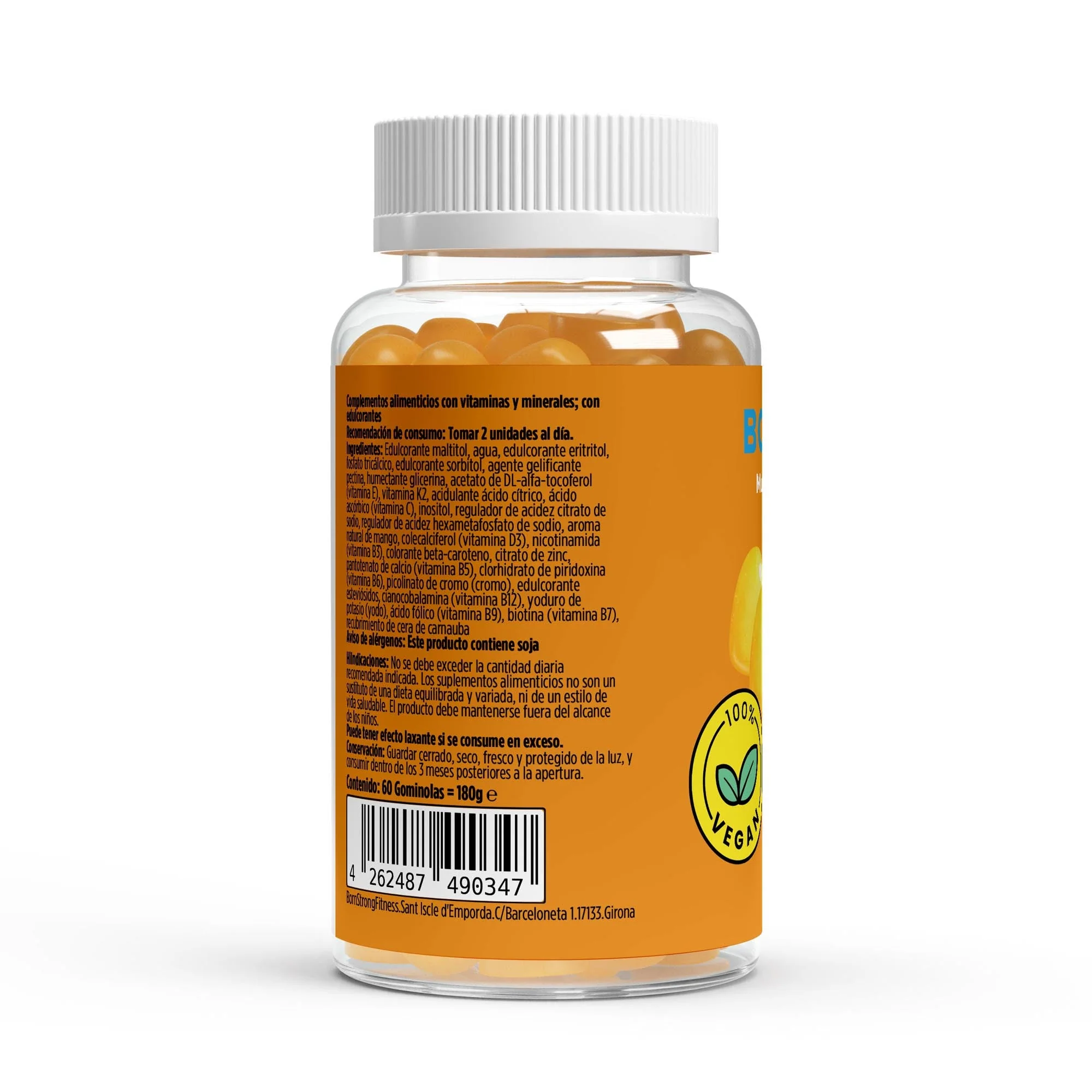 Bornstrong Multivitaminas + minerales gominolas 60 unidades - Image 3