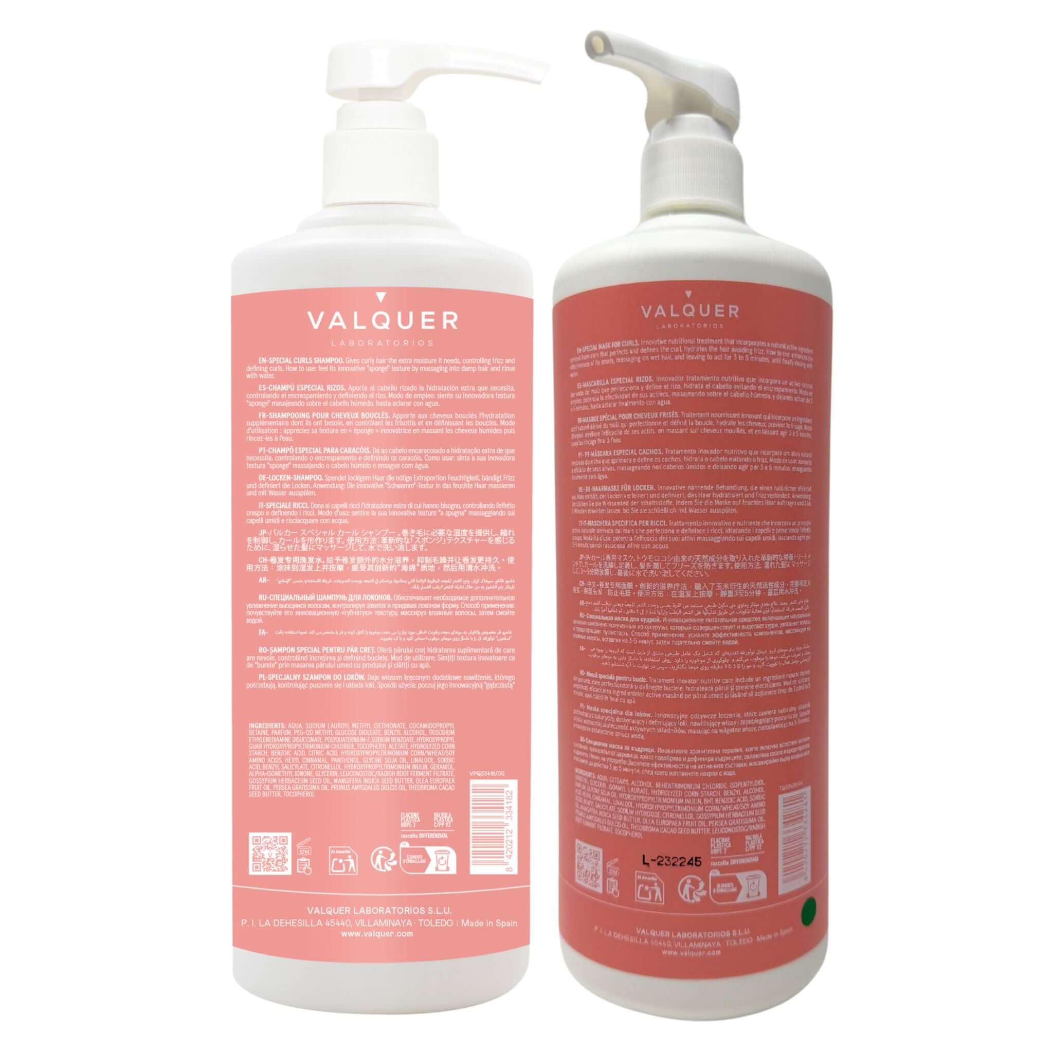 Valquer Pack Método Curly champú y mascarilla 1975 ml - Image 5