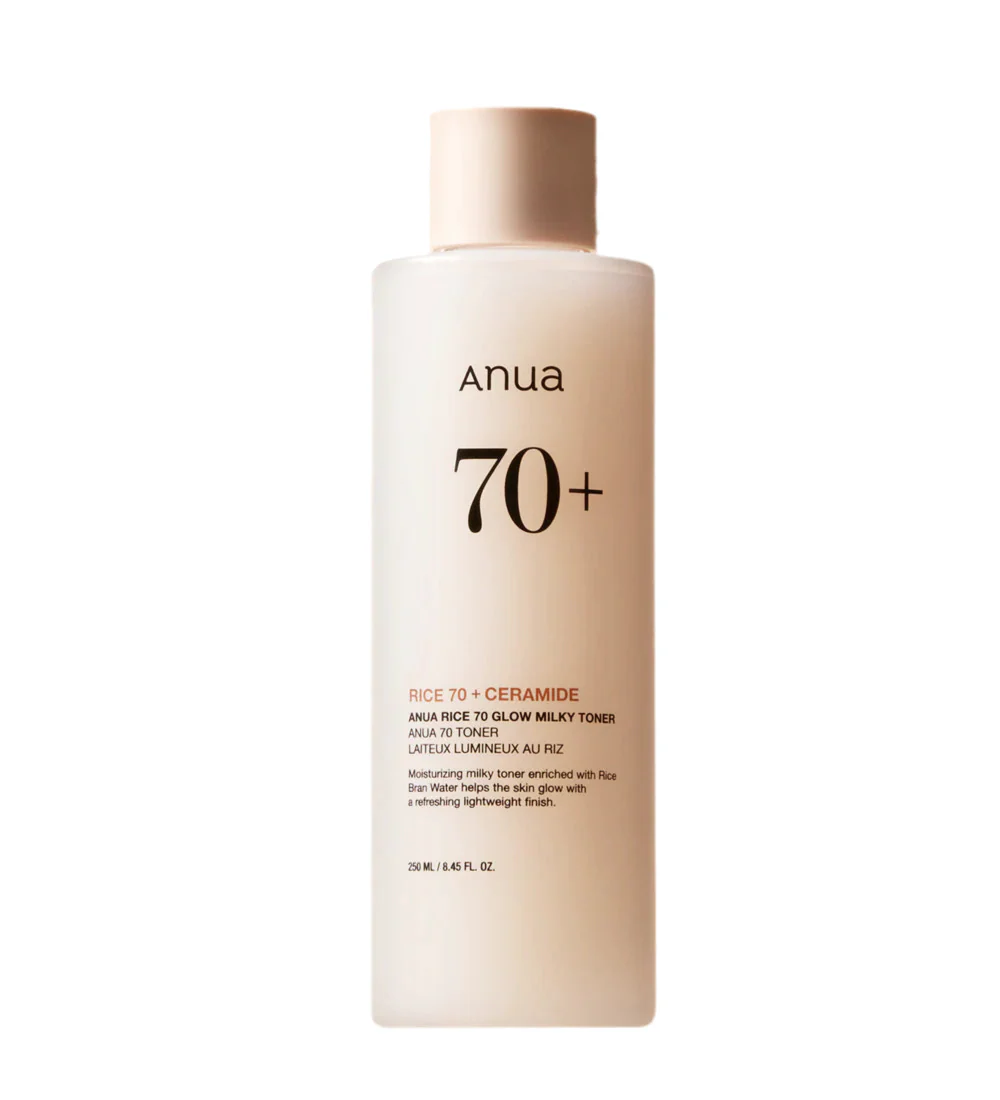 Anua Tónico facial rice 70 glow milky toner 250 ml