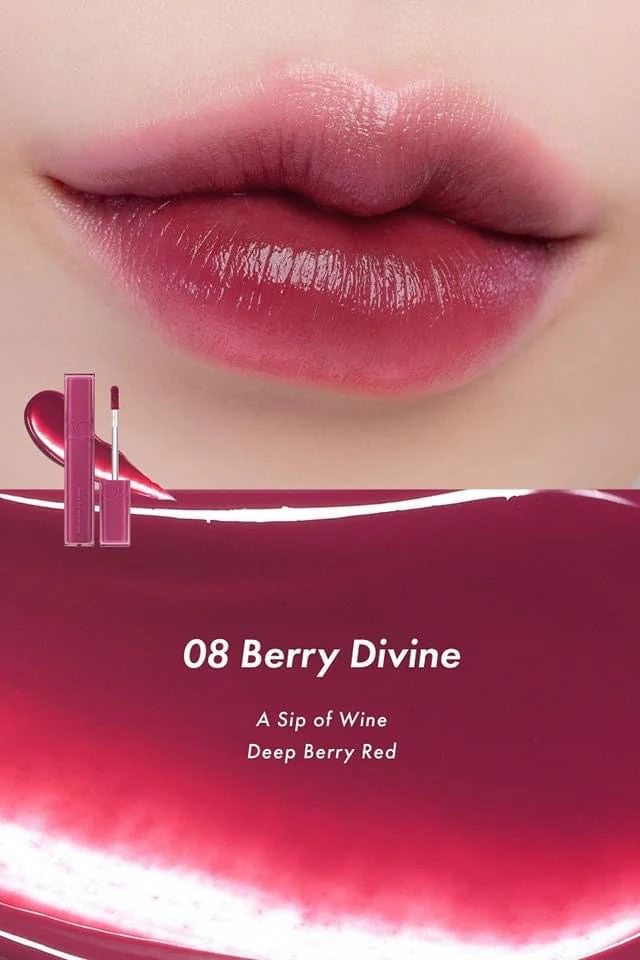 Rom&nd Dewyful Water Tint 08 Berry Divine - Image 2