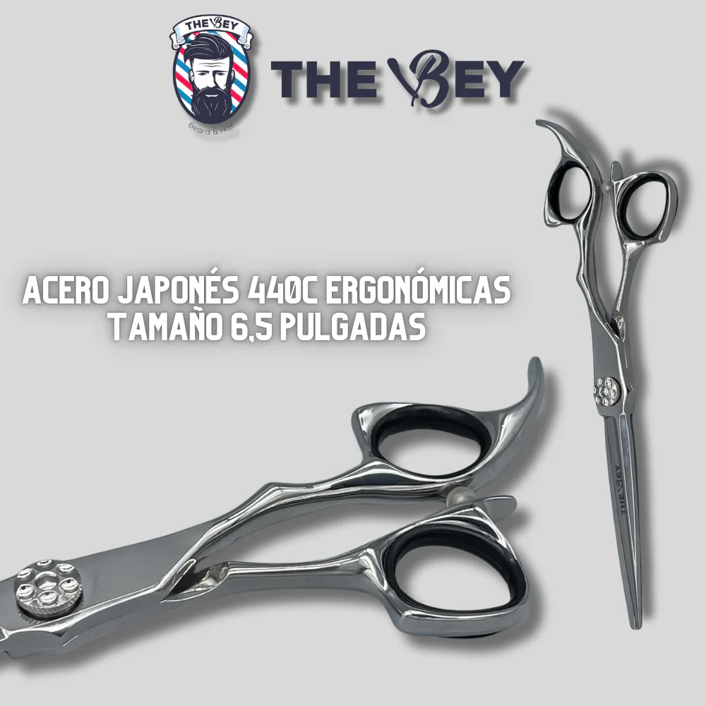 Hairfluencer The Bey Tijeras profesionales barbero 6,5" - Image 4