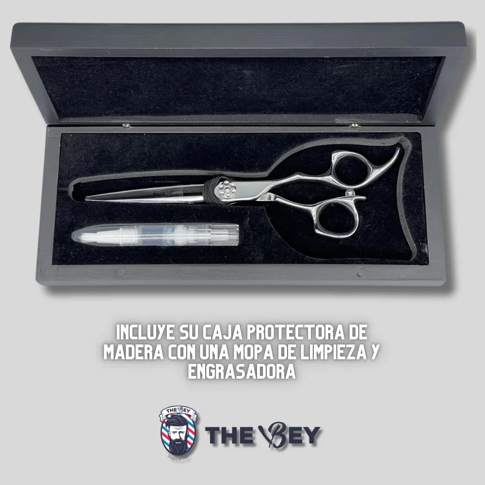 Hairfluencer The Bey Tijeras profesionales barbero 6,5" - Image 5