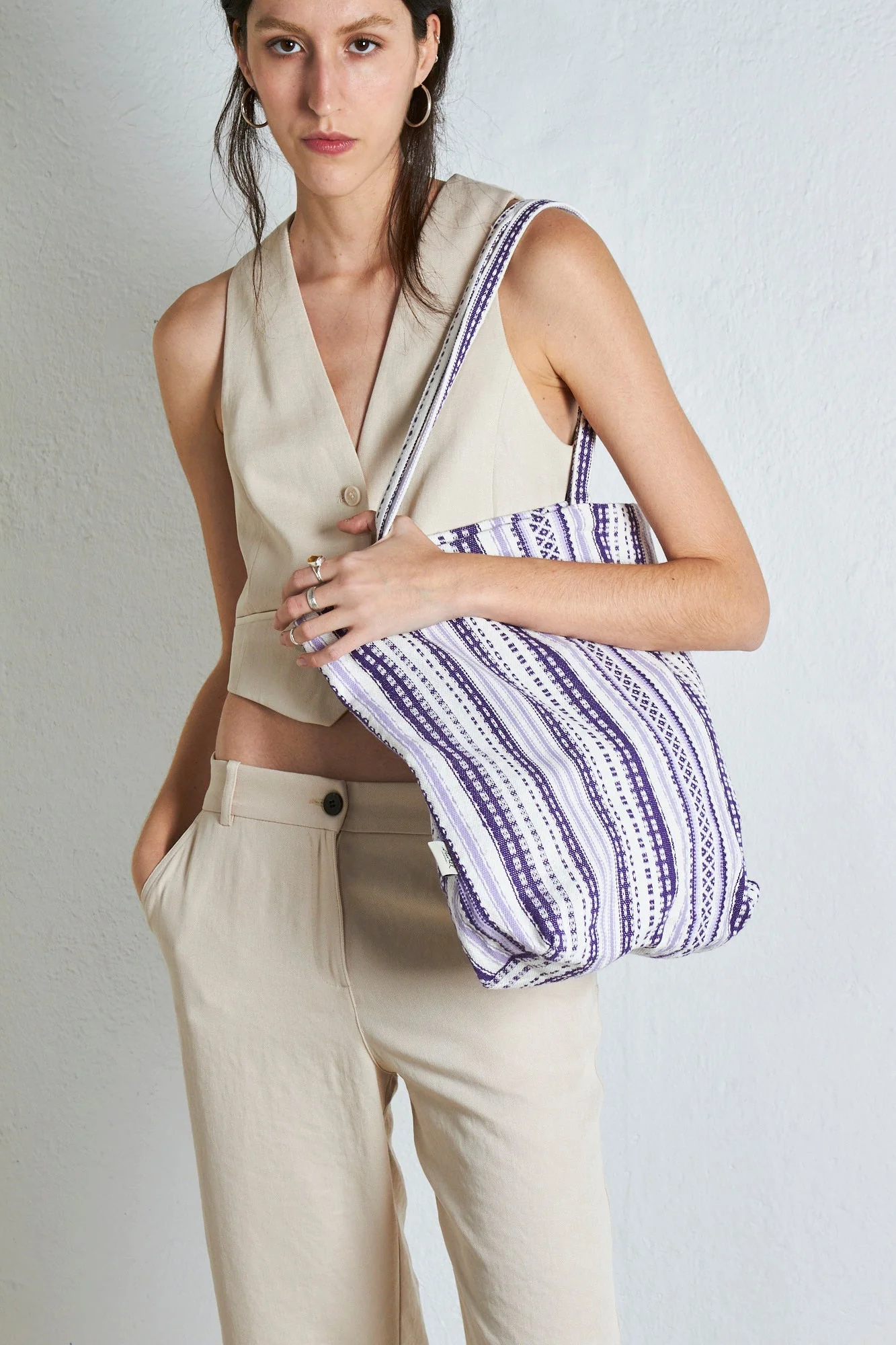 Tote Bag Alpujarra tonos malva - Image 2