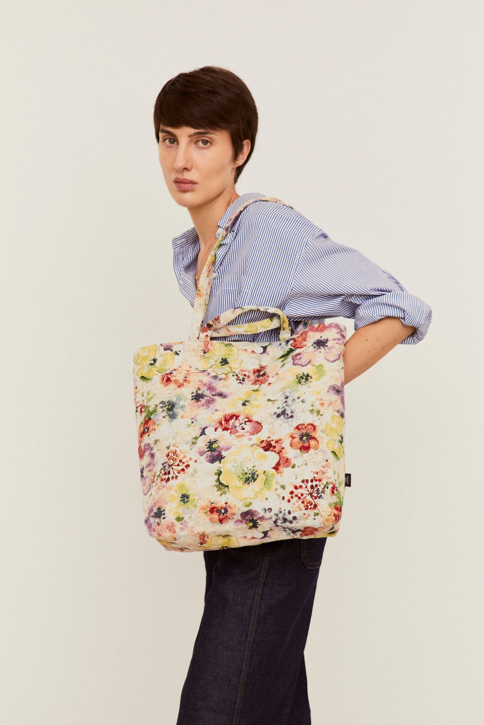 Eturel Tote Bag Jacquard Amapolas - Image 3