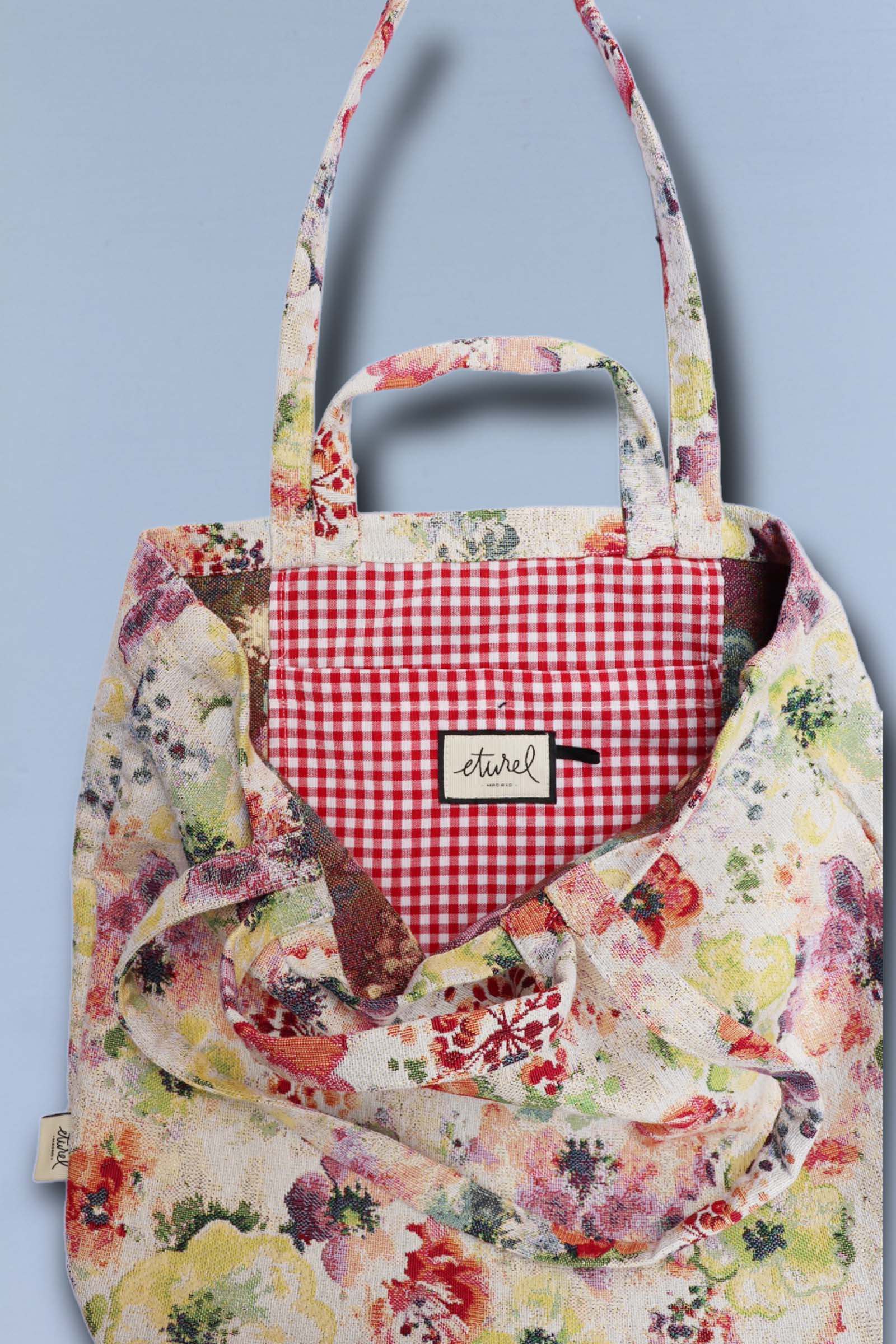 Eturel Tote Bag Jacquard Amapolas - Image 5