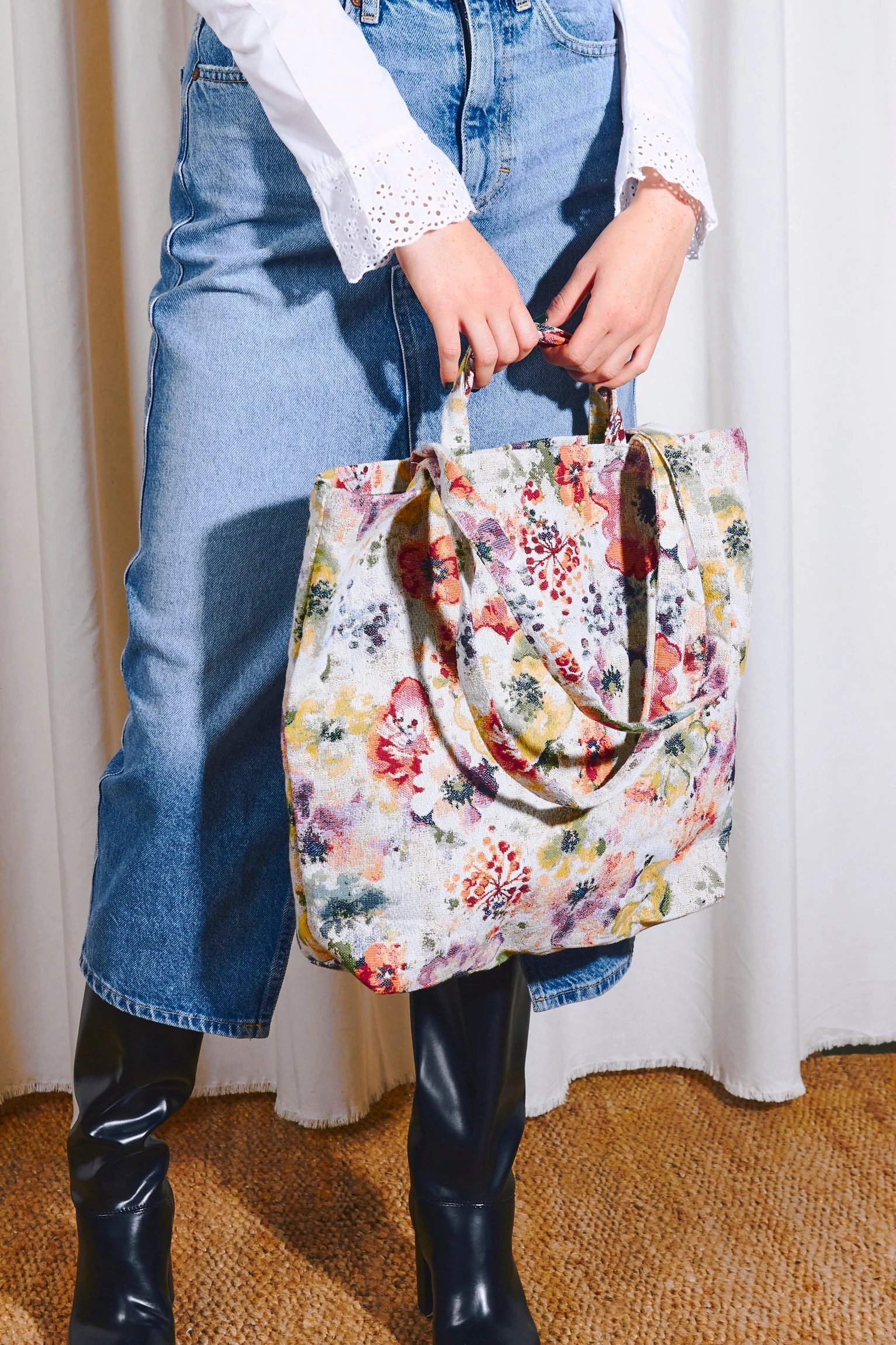 Eturel Tote Bag Jacquard Amapolas - Image 8