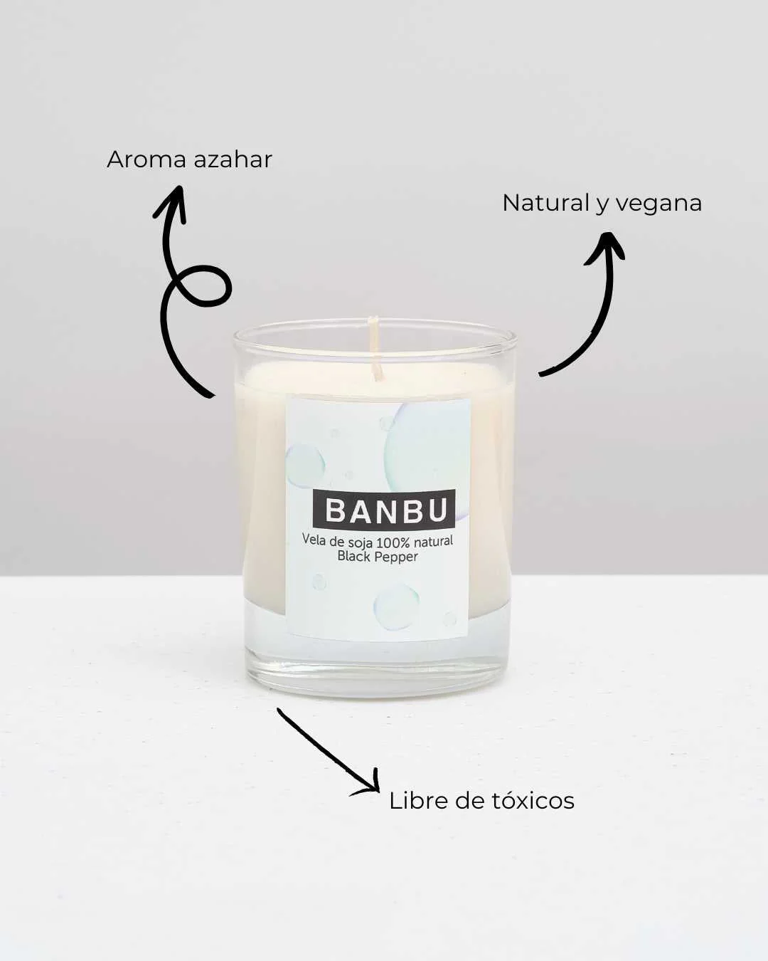 Banbu Vela soja aroma pimienta negra - Image 3
