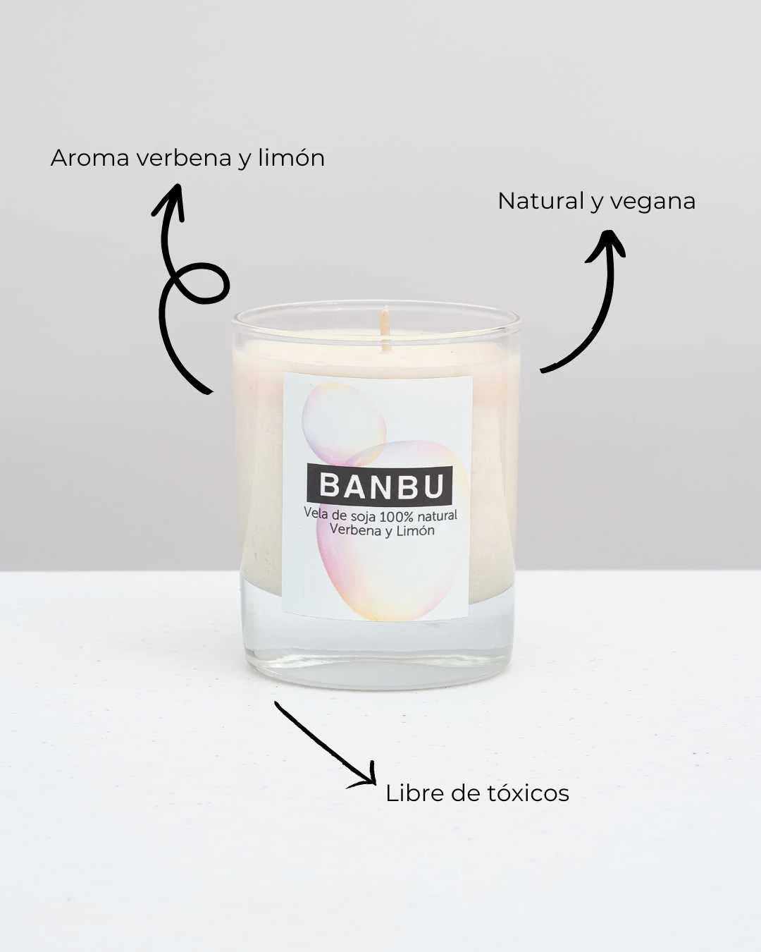 Banbu Vela de soja aroma verbena y limón - Image 3